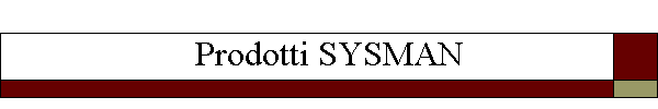 Prodotti SYSMAN